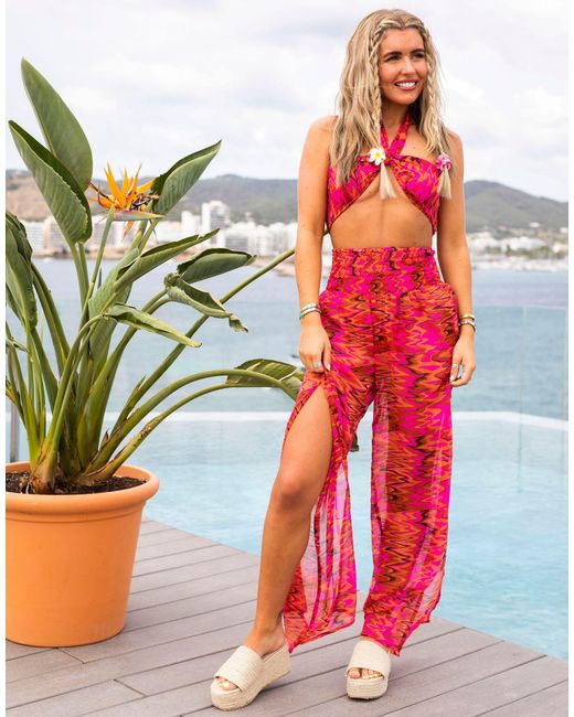 X miss molly - pantalon South Beach en coloris Rouge | Lyst