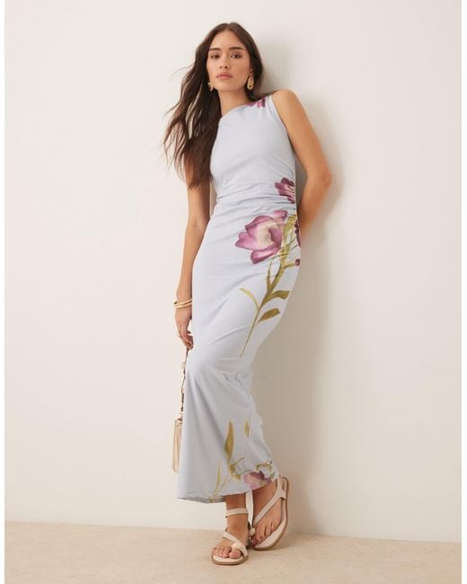 ASOS Natural Sleeveless Midi Dress