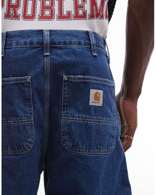 Carhartt Blue Simple Relaxed Fit Shorts for men