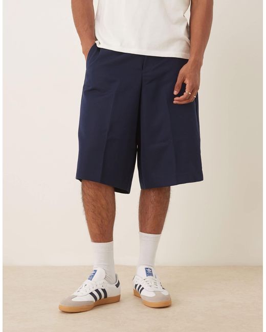 ASOS Blue Smart Co-Ord Oversized Bermuda Shorts for men