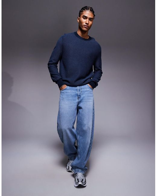 Klapok - pull ras Boss pour homme en coloris Blue