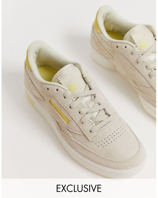 Reebok Wildleder – Club C – Sneaker aus Wildleder mit Ferse in Weiß | Lyst  AT