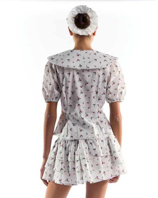 Collective The Label White Peplum Mini Skirt