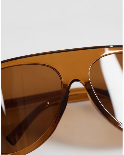 ASOS Natural Wrap Oversized Aviator