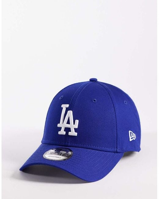 KTZ Blue La Dodgers 9forty Cap With Embroidered Side Patch