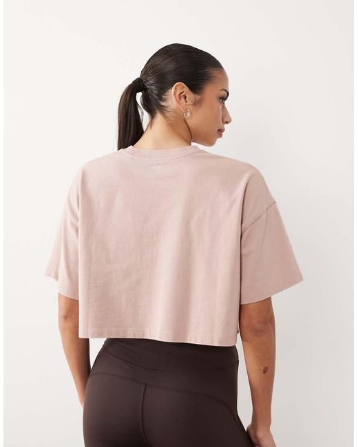 4505 Orange Icon Heavyweight Cotton Cropped T-shirt With Quick Dry Finish