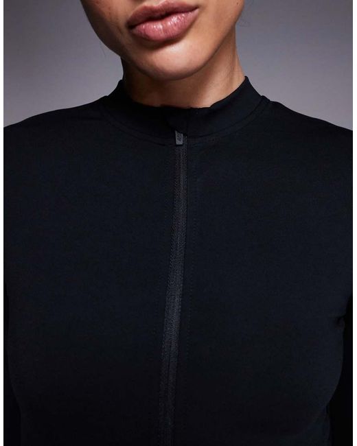 ASOS 4505 Ski & Snow Blue Asos 4505 Tall Ski Thermal Fleece Back Base Layer Long Sleeve Unitard With Sweat Wicking
