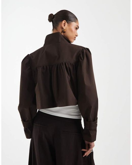 ASOS Black Funnel Neck Jacket