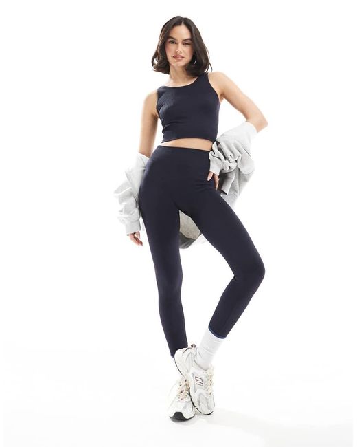 ONLY Blue Seamless Top Co-ord