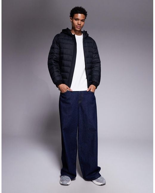 Boss – odenis – wattierte jacke in Blue für Herren