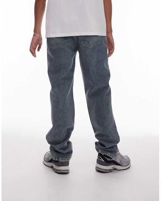 Topman – straight jeans in Gray für Herren