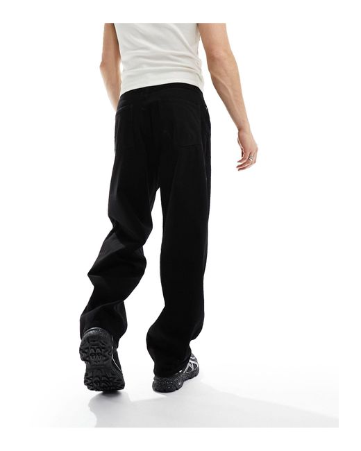 Dr. Denim Black Kobe baggy Fit Jeans for men