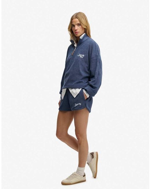 Superdry Blue Heritage Terry Shorts