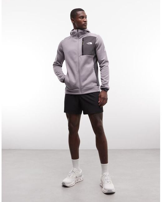 The North Face Gray Mountain Athletics Full Zip Fleece Hoodie for men