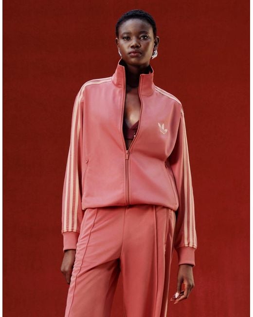 Adidas Originals Red X Asos Firebird Loose Track Top