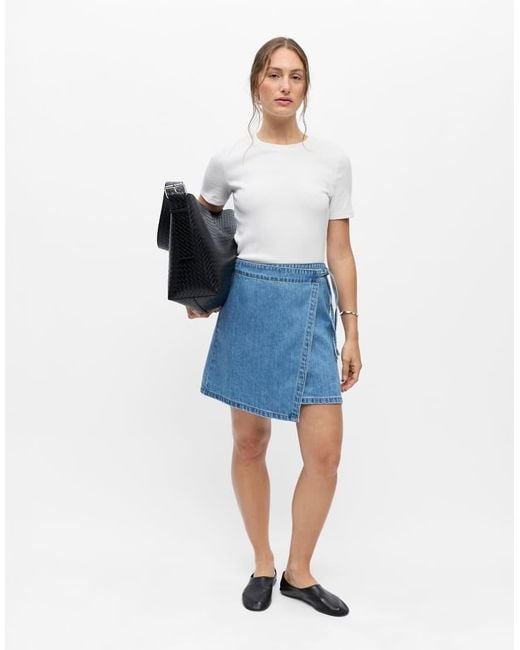 Object Blue Wrap Skirt