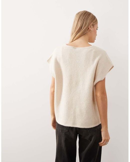 Vila Natural V Neck Knitted Vest