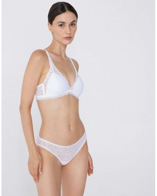 Tezenis White Havana Lace Triangle Bra