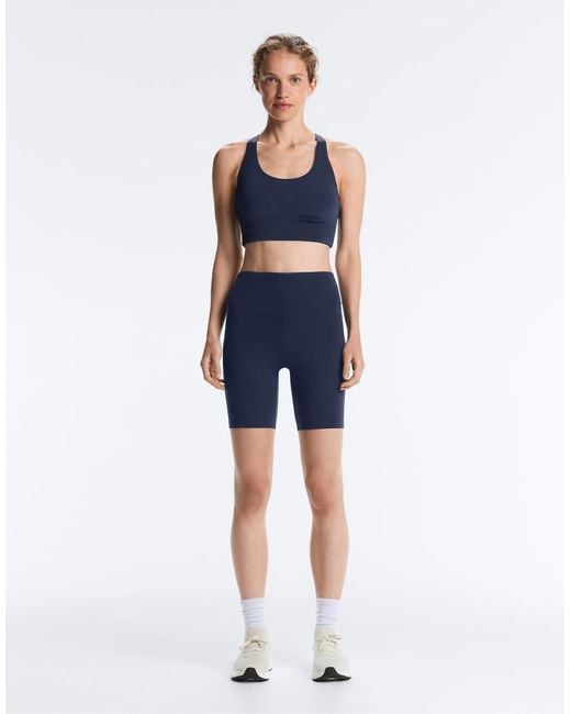 Oysho Blue Comfortlux High-Rise 20Cm Leggings
