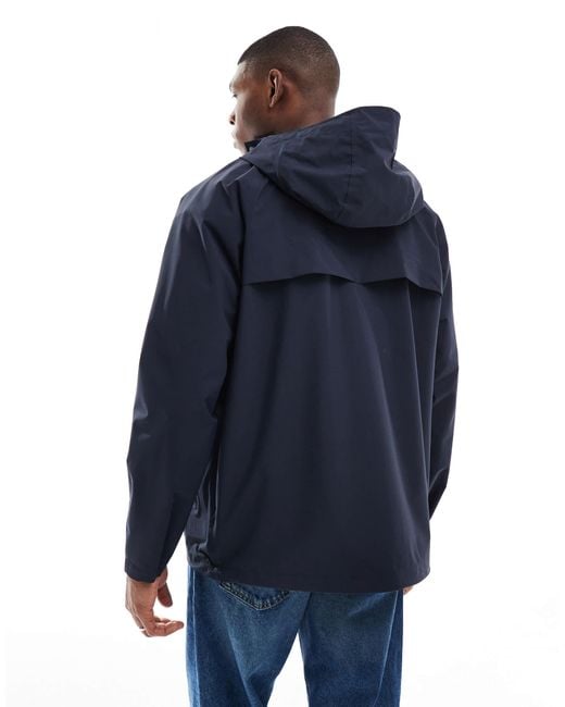 Paul Smith Blue Hooded Jacket With Logo for men