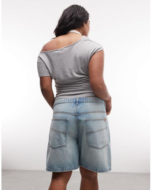 Collusion Blue Plus Loose Jorts