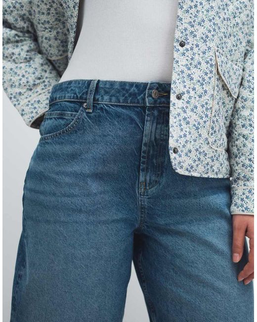 ASOS Blue Asos Design Curve Denim Bermuda Short