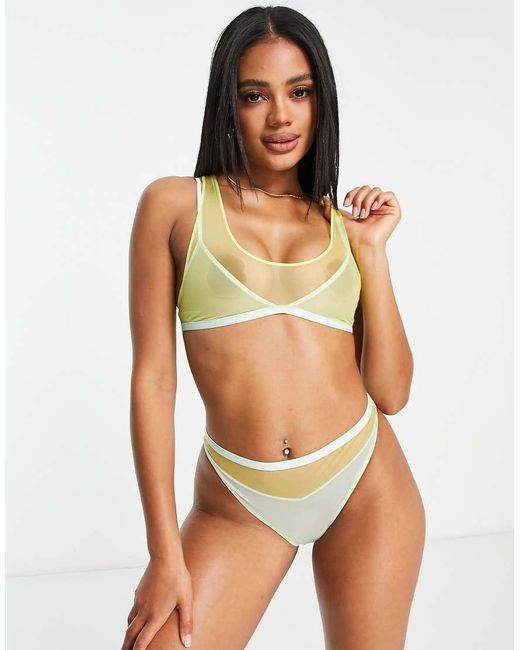 Calvin Klein Multicolor Ck One Pride Mesh Unlined Double Layer Bralette