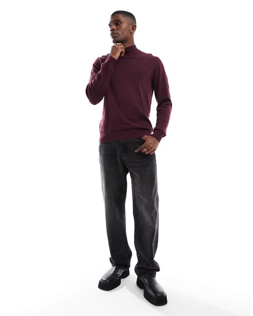 Threadbare – baumwoll-pullover in Purple für Herren