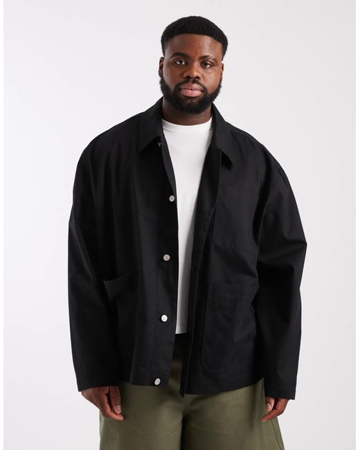 ASOS – worker-jacke in Black für Herren