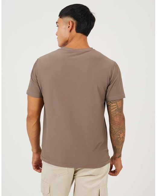 Brave Soul Gray Classic Crew Neck T-Shirt for men