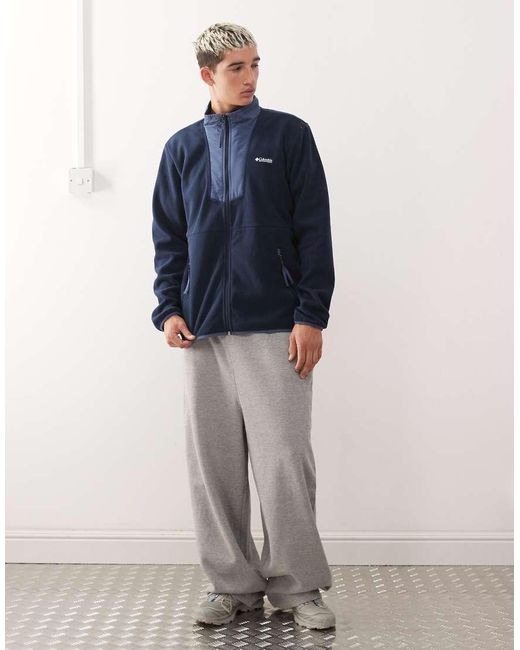 Columbia Blue Sequoia Grove Full Zip Fleece for men