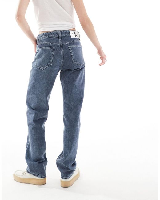 Calvin Klein Blue Unisex 90s Straight Jeans