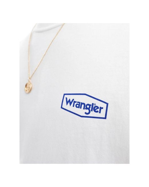 Wrangler – t-shirt in White für Herren