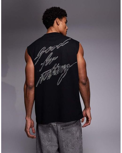 Good For Nothing Blue Sleeveless Vest for men