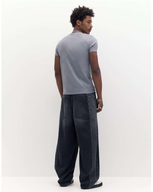 Pull&Bear – basic-muskelshirt in Blue für Herren