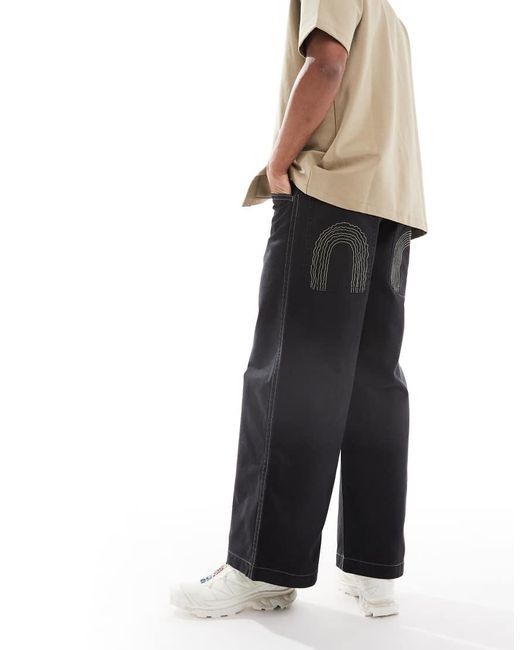 ASOS Black Loose Trousers for men