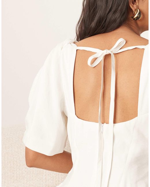 ARRANGE Natural – hochwertiges midikleid aus leinen