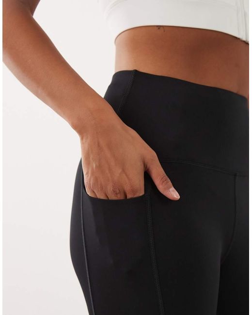 4505 Gray Petite Icon Active Tie Waist Run legging With Phone Pocket