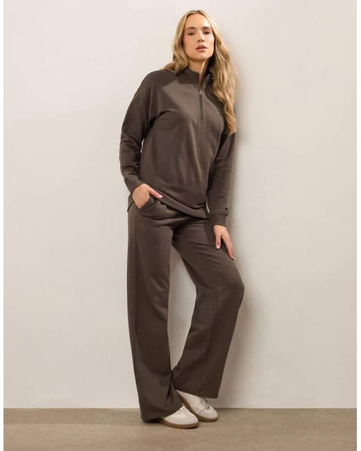 Long Tall Sally Brown Wide Leg Joggers