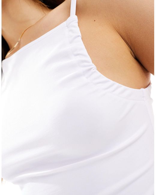 ASOS White – asymmetrisches one-shoulder-oberteil