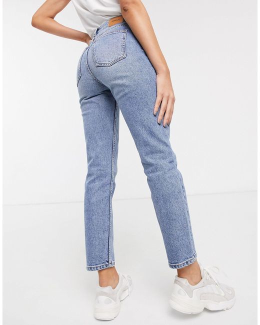 ONLY Jeans Met Rechte Pijpen in het Blauw | Lyst NL
