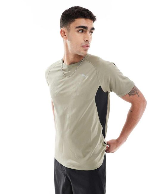 PUMA Gray Run Velocity T-Shirt for men