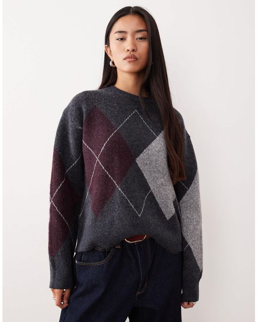 Mango Blue – wollmix-pullover