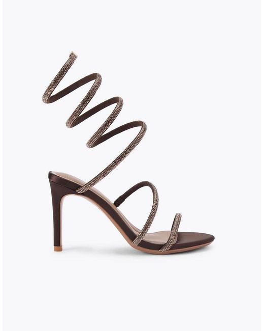 KG by Kurt Geiger White Athena Heeled Sandals