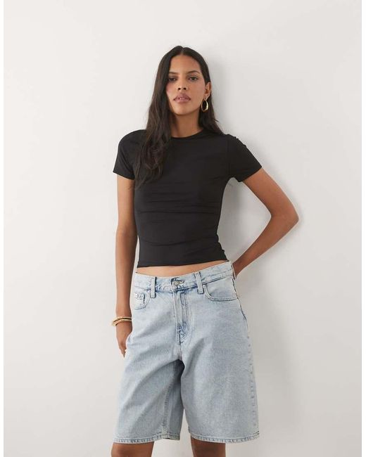 New Look Black Polyamide Tee