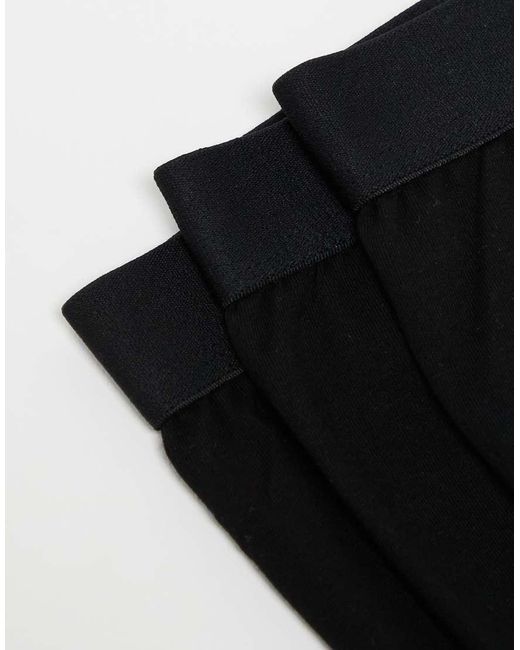 New Look Black 3 Pack Trunks for men