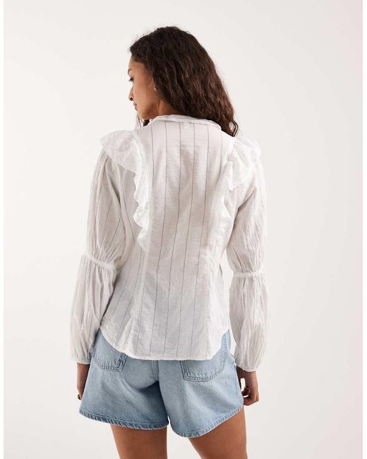 Wrangler White Longsleeve Blouse