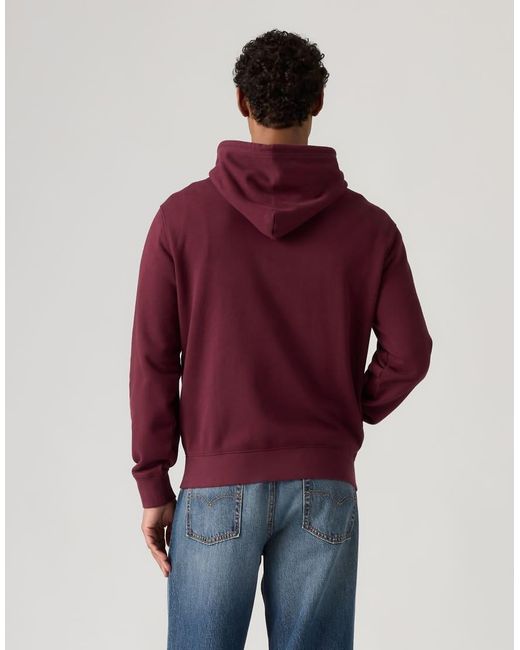 Levi's Red Original Housemark Hoodie for men