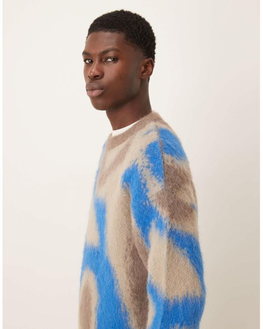 Calvin Klein – pullover mit muster in Blue für Herren