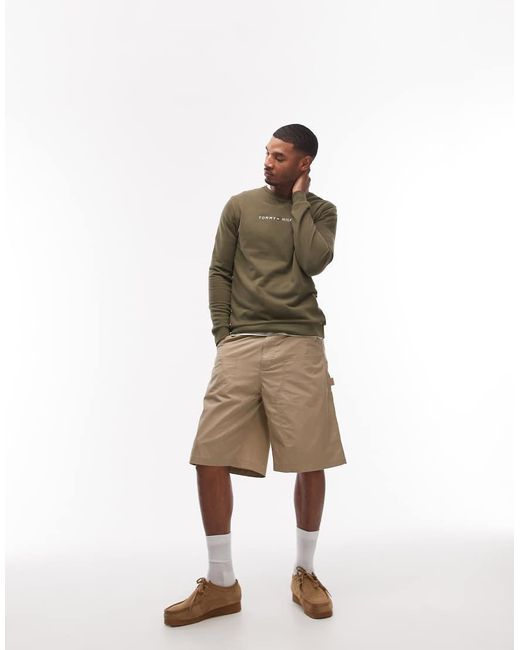 Tommy Hilfiger Green Loungewear Long Sleeve T-Shirt for men